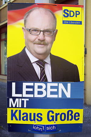 SDP-Wahlplakat